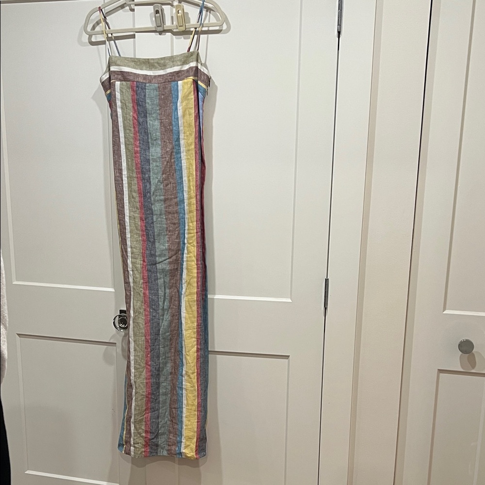 STAUD Lauren Maxi Spaghetti Strap Dress NWT Size S